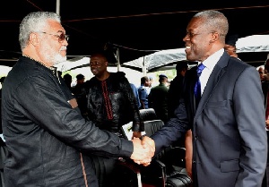 Former President Jerry John Rawlings and Late Former Vice President Paa Kwesi Amissah-Arthur