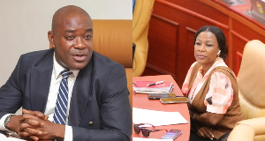 Prof. Ahmed Jinapor Abdulai (L) and Grace Ayensu-Danquah (R)