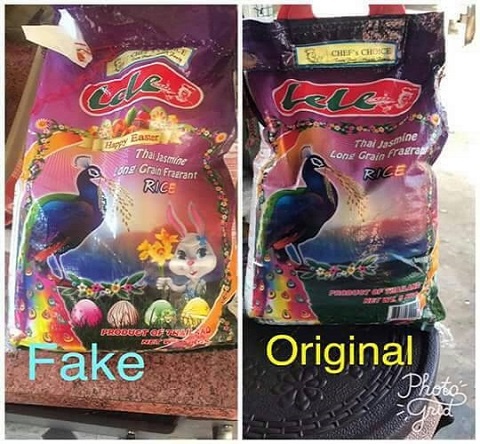 Fake rice purported to be 