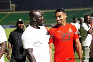 Stephen Appiah and Alexander Djiku