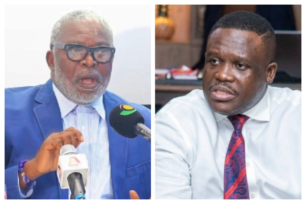 Kofi Kapito (L) has slammed Samuel Nartey George (R) over his handling of the DStv matter