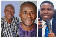 Bede Anwataazumo Zieden (L) Collins Duada (M) and Eric Edem Agbana (R)