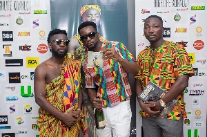 Bisa KDei with others on the day of the launch