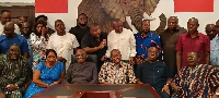 Kennedy Agyapong with national executives of NPP