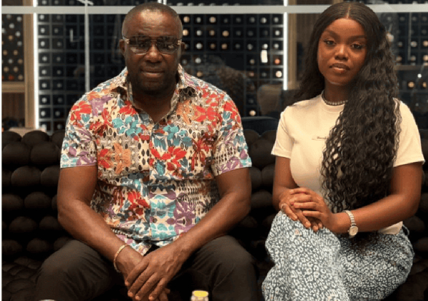 Business mogul Dr Osei Kwame (L) and Afrobeat sensation Gyakie