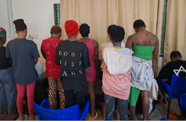 A photo of the arrested persons