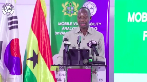 Dr Alhassan Iddrisu, speaking at the release of the mVAM Food Insecurity Vulnerability report