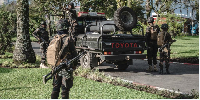 Congolese Army on patrol in North Kivu province, eastern Democratic Republic of the Congo