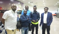 Abednego Tetteh (second from right) in Sudan