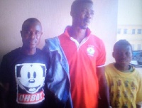 The suspects from right, Emmanuel Attah 19, Efa Samuel 26, and  Akwesi Opoku 36