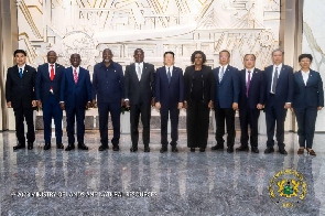 The Ghanaian delegation in a pose with officials of Shangdon Gold