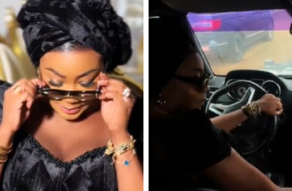 Chairman Wontumi’s second wife struts in style, flaunts a luxury car online 