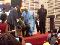 President Nana Addo Dankwa Akufo-Addo receiving the Pawa