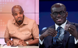 Godwin Edudzi Tameklo (L) has taken a swipe at Godfred Dame