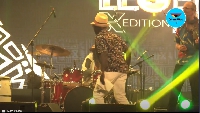 Amakye Dede on stage