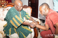 The Omanhene of Sefwi Wiawso and Energy Minister, Dr. Matthew Opoku Prempeh
