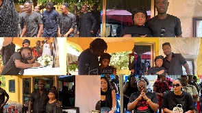 Photos of former Black Stars players who have so far visited Atsu's house