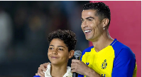 Cristiano Ronaldo and im son dey play for Al-Nassr