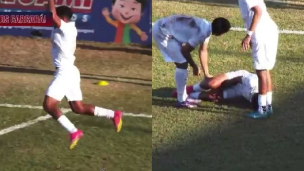 Kelsey fractured his ankle while celebrating