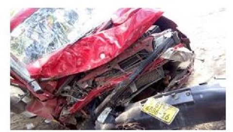 Two staff of the Kumasi South District Hospital died on the spot in an accident