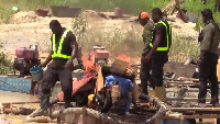 The taskforce burning the machines used by illegal miners