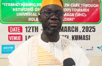 Ashanti Regional Director of Health Dr. Fred Adomako–Boateng