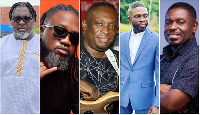 From L to R: Hammer, Beatz Dakay, Willie Roy, Jay Q, Nacee are Ghanaian producers