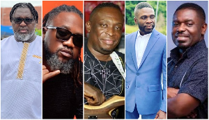 From L to R: Hammer, Beatz Dakay, Willie Roy, Jay Q, Nacee are Ghanaian producers