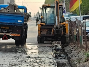 A number of drains were cleaned during the exercise