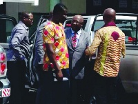 Rev Kwame Boateng (in suit) on bail now