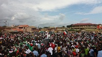 Scores of NDC supporters attended the campaign launch at Asamankese Sunday
