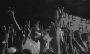 Gbedemah was surrounded by a charged crowd as he campaigned in 1969