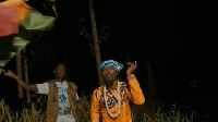 A scene from the video