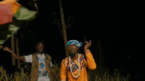 A scene from the video