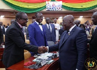 Speaker of Parliament, Alban Sumana Bagbin and President Akufo-Addo