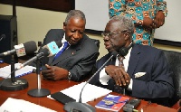Senior Minister, Yaw Osafo-Maafo with State Mediator for Cote d