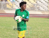 Godfred Saka suffered an ankle injury during Aduana's draw with Kotoko