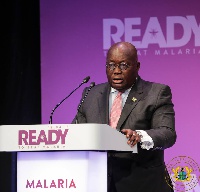 President Akufo-Addo speaking at Malaria Summit London 2018