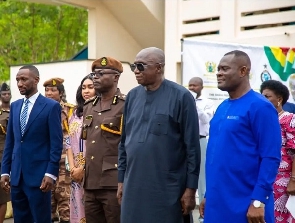 Dery Ambrose and other officials at the launch of the entrepreneurship programme