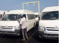 Some of the buses sighted at the Tema Port