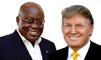 President  Nana Addo Dankwa Akufo-Addo and US President Donald Trump