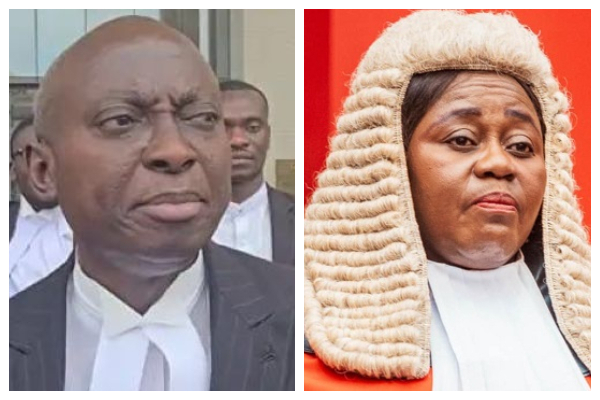 A photo ollage of Samuel Atta Akyea and Gertrude Torkornoo