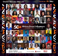 Top 50 Ghanaian Event Influencers