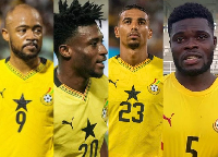 L-R: Jordan Ayew, Kudus, Partey and Djiku were absent from the Black Stars squad