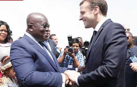 President Akufo-Addo and President  Emmanuel Macron