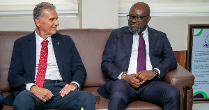 Black Stars head coach Carlos Queiroz and GFA President Kurt Okraku