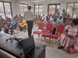 Women and PWDs during the workshop