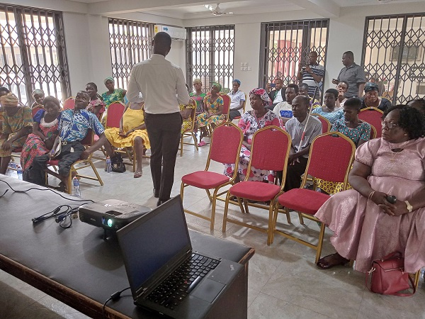 Women and PWDs during the workshop