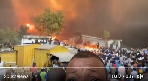 The fire razed over 10,000 shops