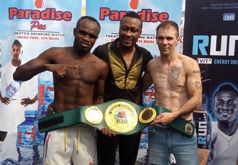 Baffour Gyan (middle) believes Dogboe will be no match for Emmanuel Tagoe